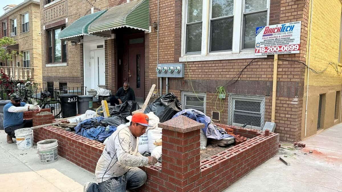 Repairing Retaining Wall In NYC