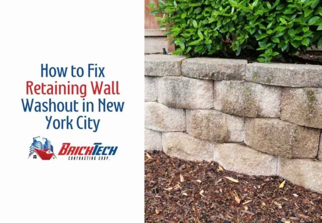 How to Fix Retaining Wall Washout in New York City