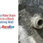 How to Make Drain Holes in a Block Retaining Wall