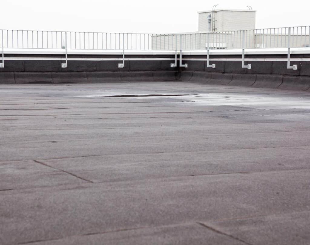New flat roof installation in Borough Park, NY for apartment buildings