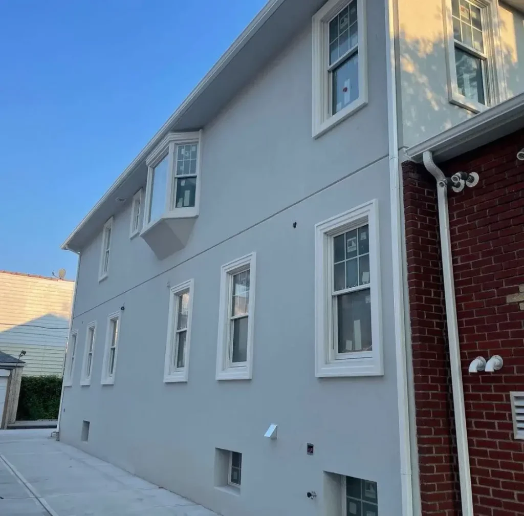 Masonry contractor in Brooklyn, NY restoring brick façade by Brick Tech Contracting Corp