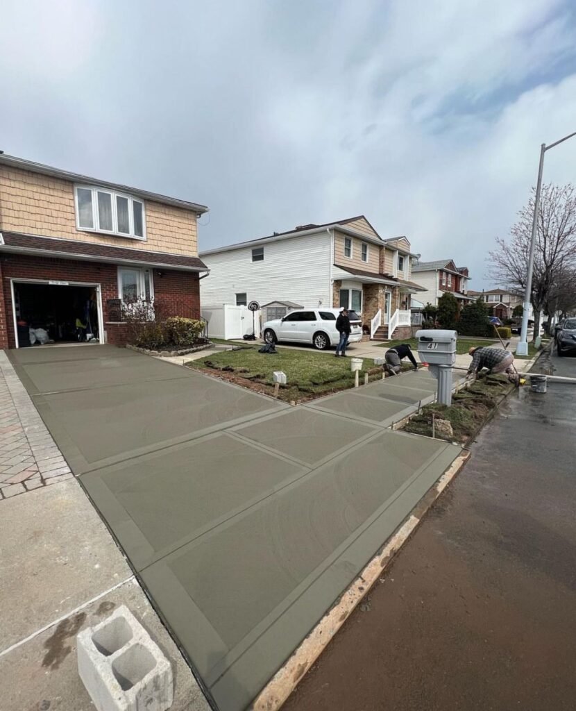 Driveway installation in Canarsie, NY completed by Brick Tech