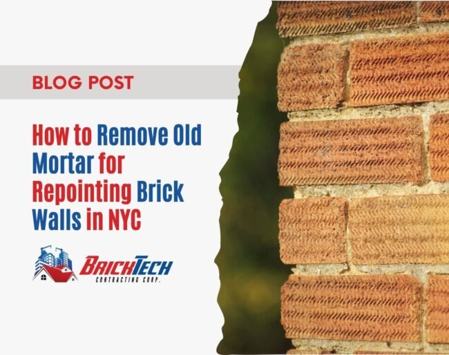 How to Remove Old Mortar for Repointing Brick Walls in NYC