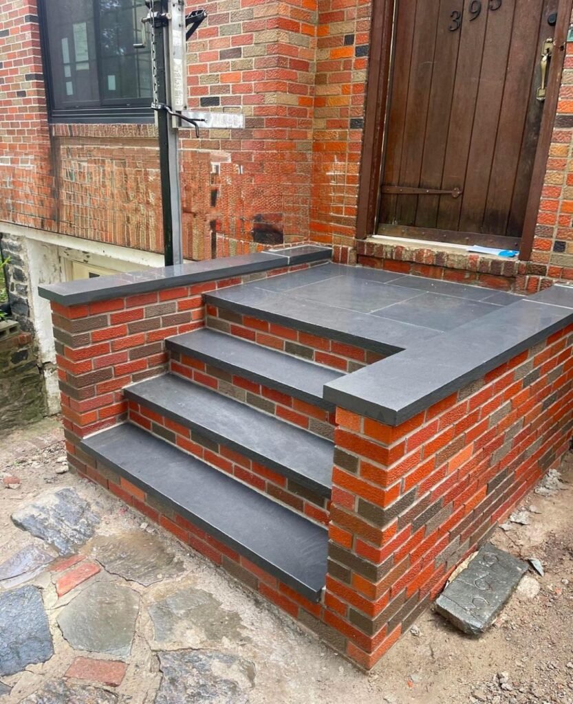 Stoop repair in Sunset Park, NY by Brick Tech Contracting Corp