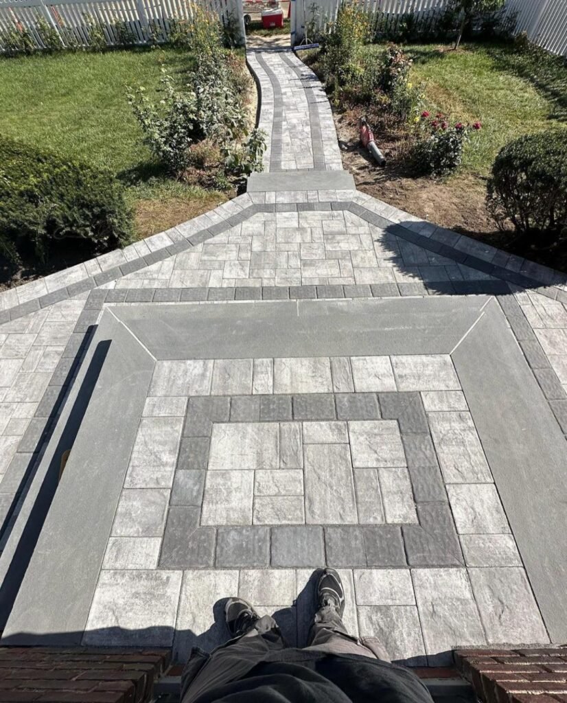 Concrete driveway paving in Brooklyn, NY by Brick Tech Contracting Corp