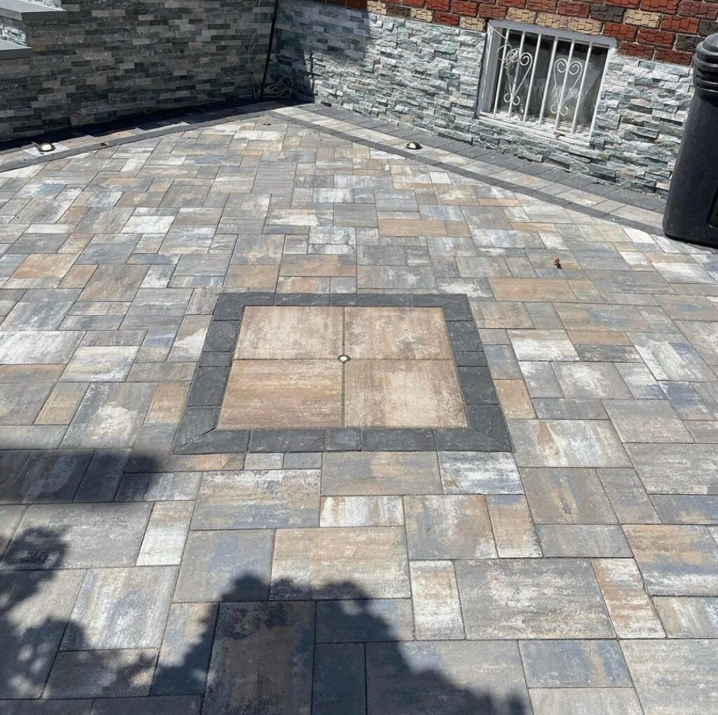 Decorative paver patio in Brooklyn, NY completed by Brick Tech