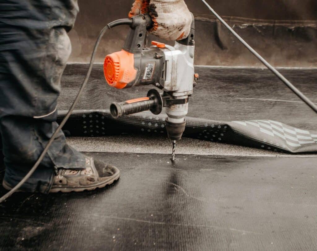 Commercial roof installation in Sunset Park, NY by Brick Tech Contracting Corp