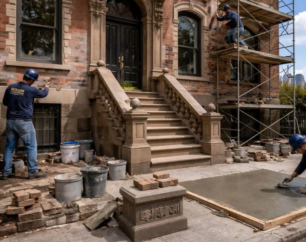 Landmark restoration near me in New York City for historic buildings and brownstones