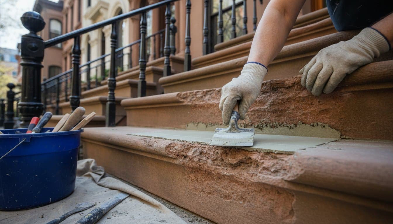 Brownstone Stoop Repair NYC: The 2026 Property Owner’s Restoration Guide