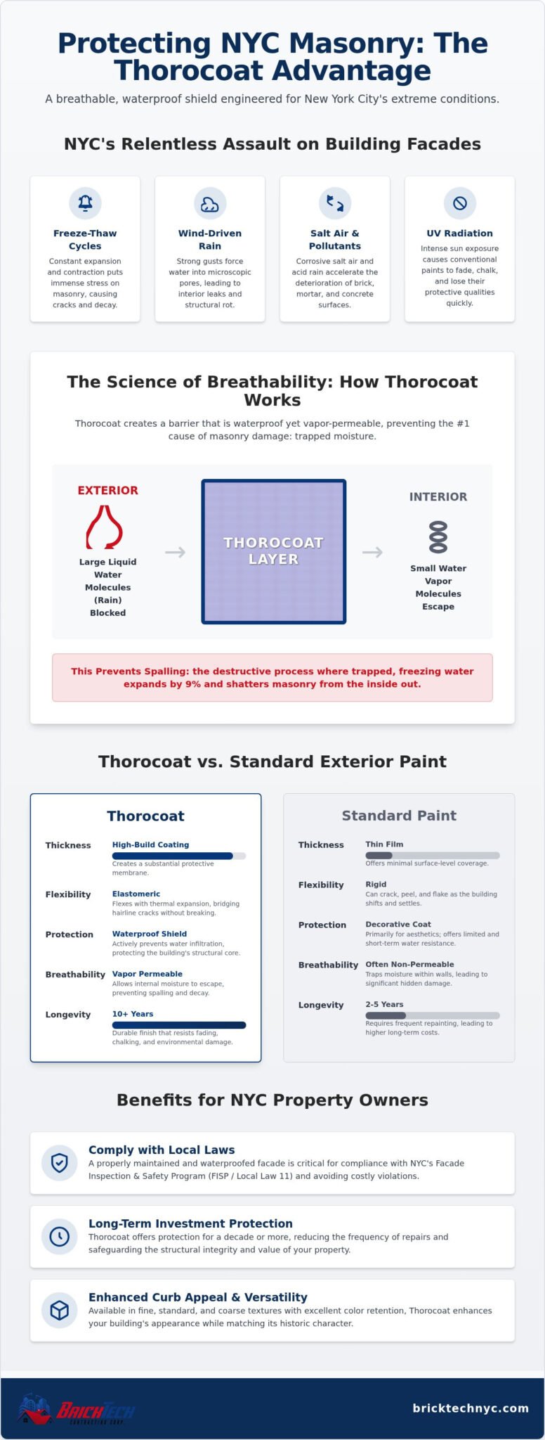 Thorocoat Application NYC: The Complete 2026 Guide to Masonry Protection