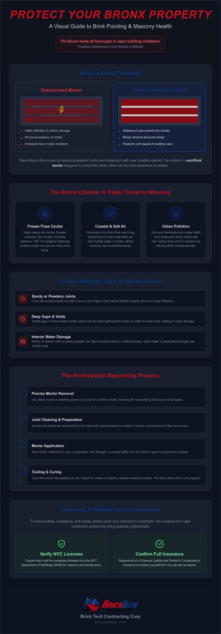 Brick Pointing Bronx: The Property Owner’s Guide to Masonry Restoration in 2026