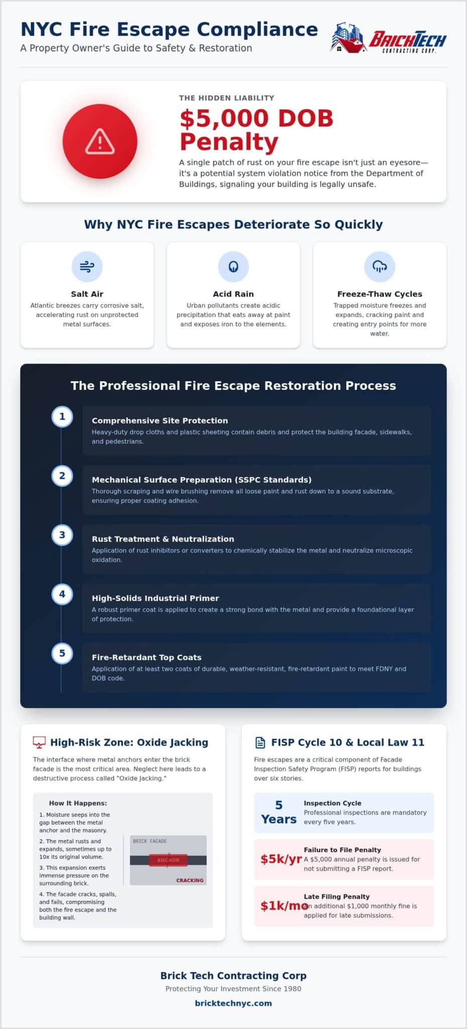Fire Escape Painting NYC: 2026 Compliance and Restoration Guide