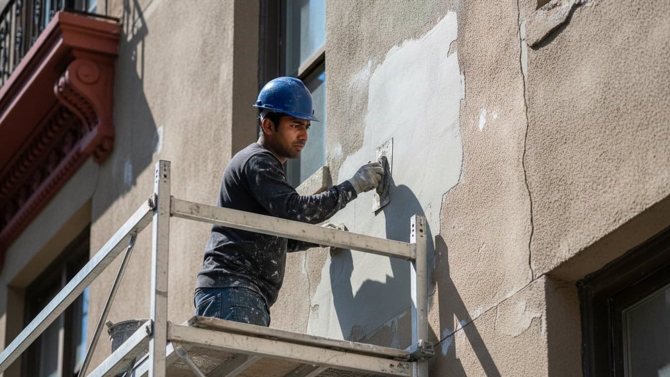 Stucco Facade Repair NYC: Property Owner’s Guide 2026 – Hero Image Stucco Facade Repair NYC: Property Owner’s Guide 2026